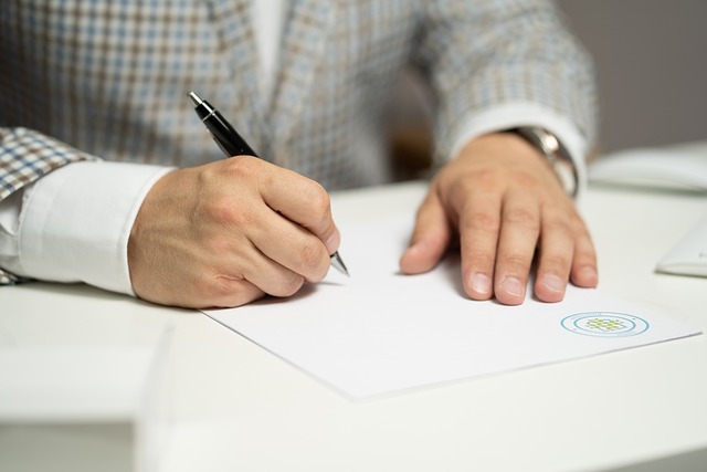 person signing lease agreement